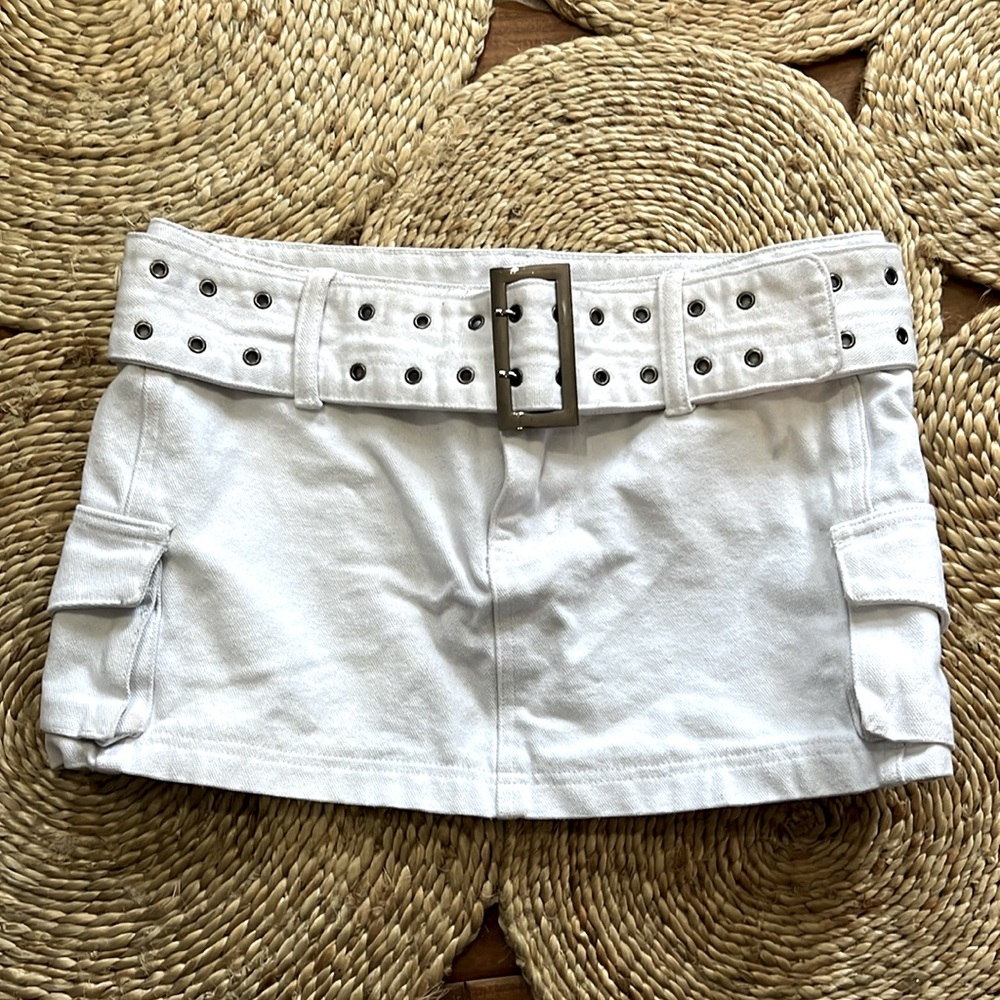 White Mini Skirt